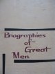 Carte Biographies of Great Men - ***