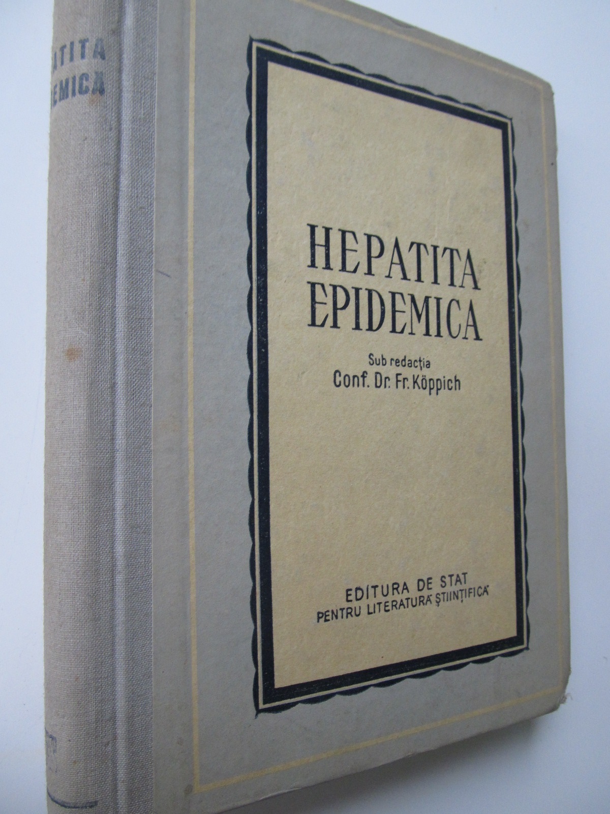 Hepatita epidemica - Boala Botchin - Francisc Koppich | Detalii carte