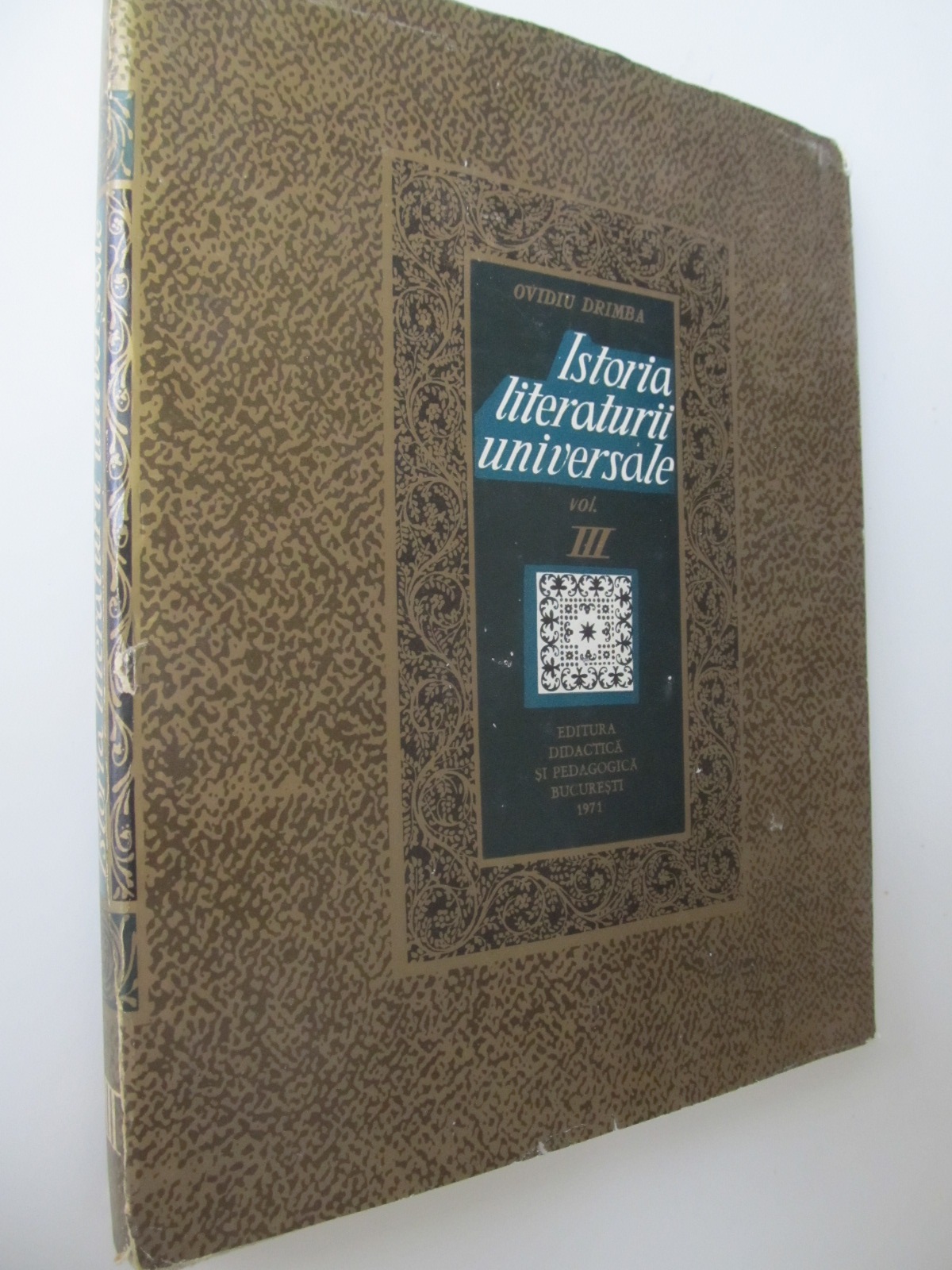 Istoria literaturii universale (vol. 3) - Ovidiu Dramba | Detalii carte