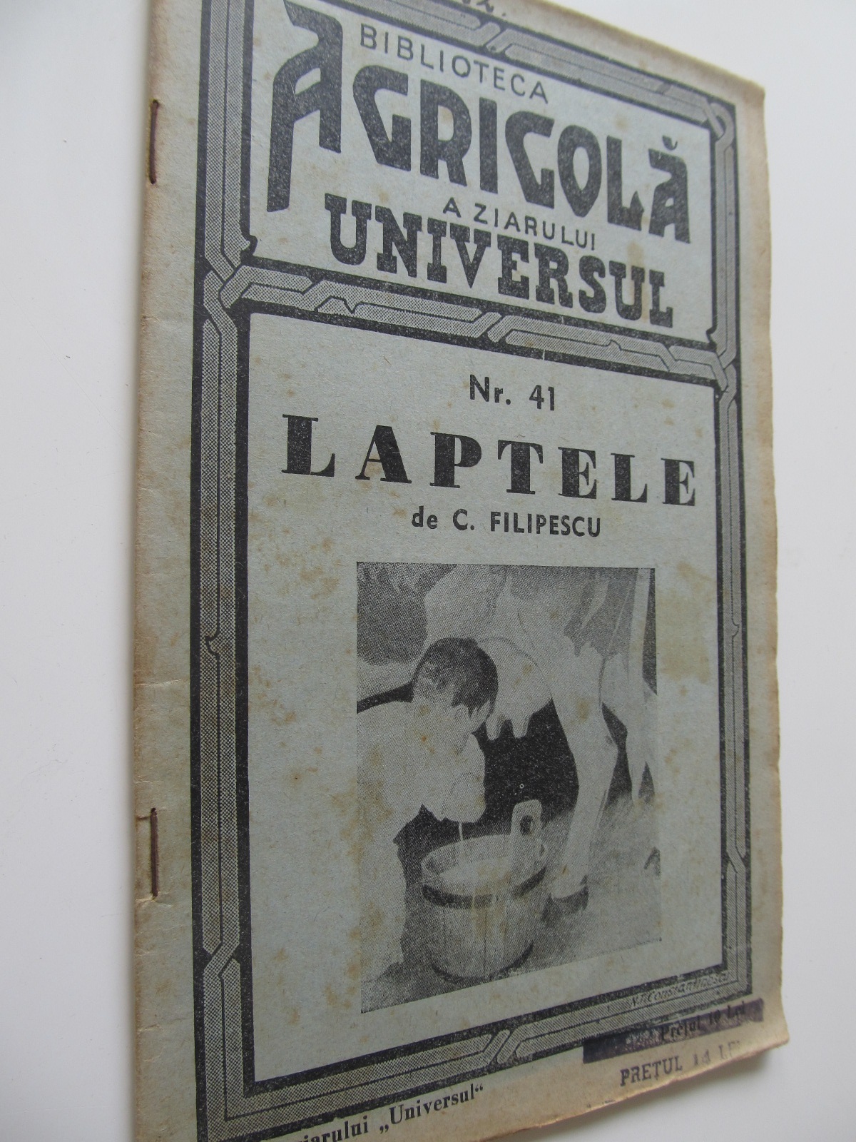 Laptele , 1939 - C. Filipescu | Detalii carte