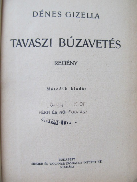 Carte Tavaszi buzavetes - Denes Gizella
