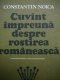 Cuvant impreuna despre rostirea romaneasca - Constantin Noica | Detalii carte