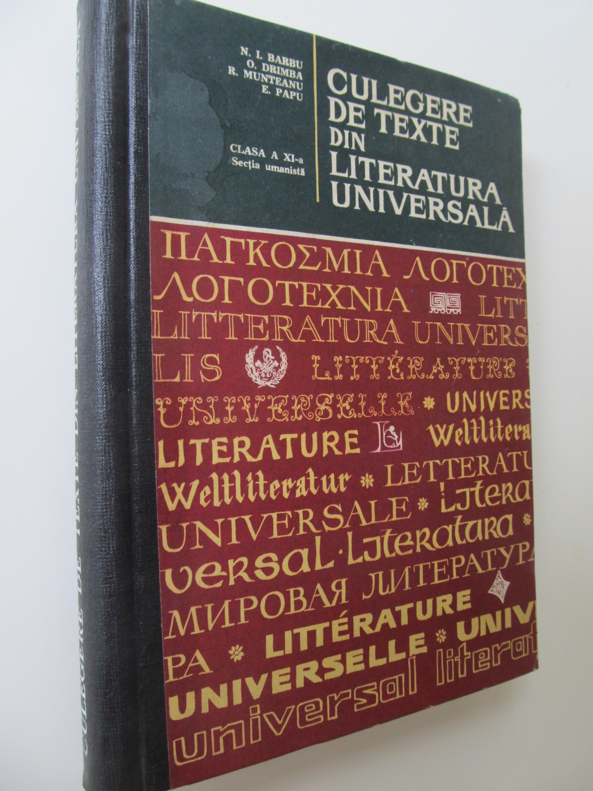 Culegere de texte din literartura univesala - Clasa a IX-a umanista - N. I. Barbu , O. Dramba , ... | Detalii carte