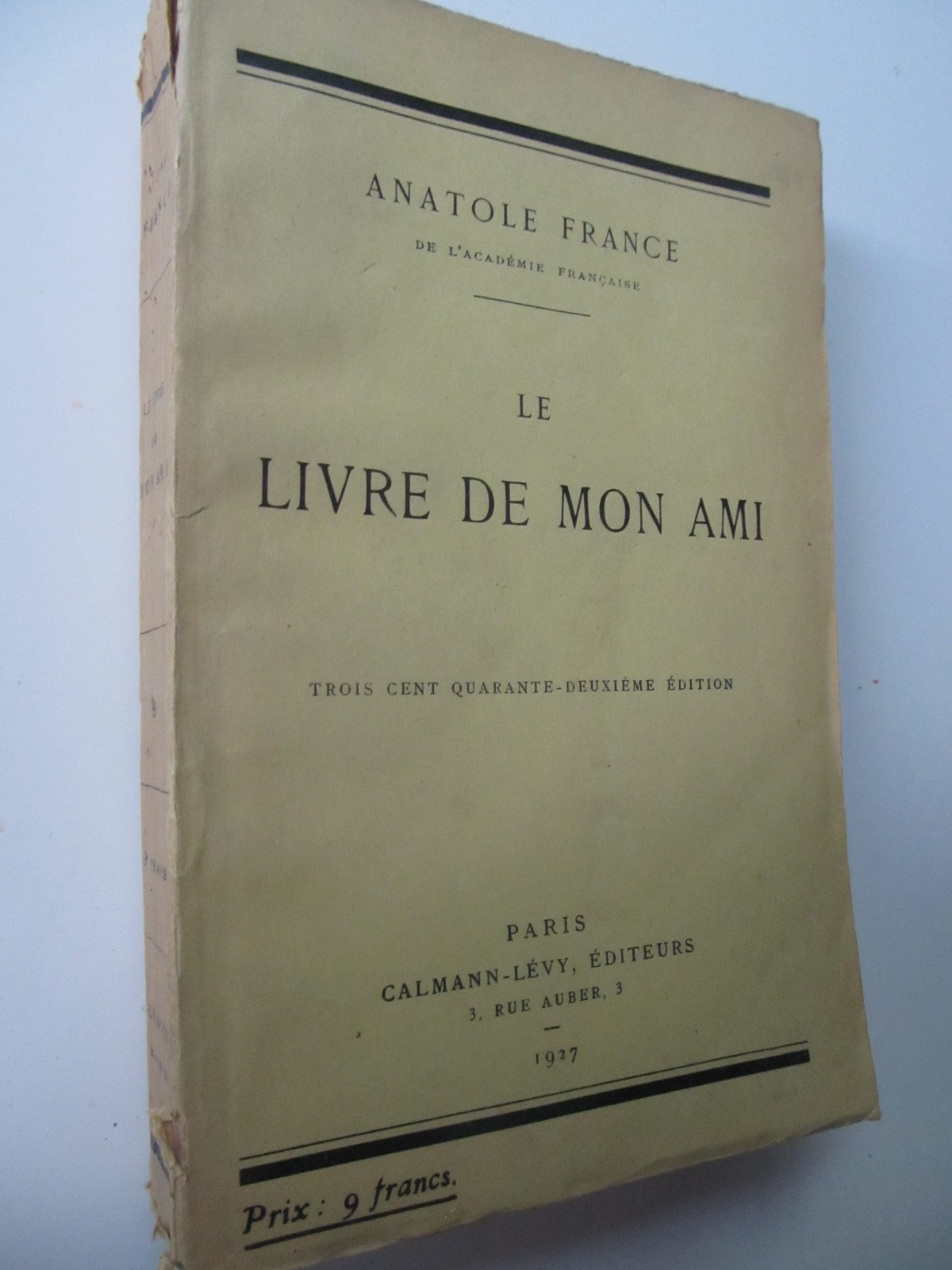 Le livre de mon ami , 1927 - Anatole France | Detalii carte