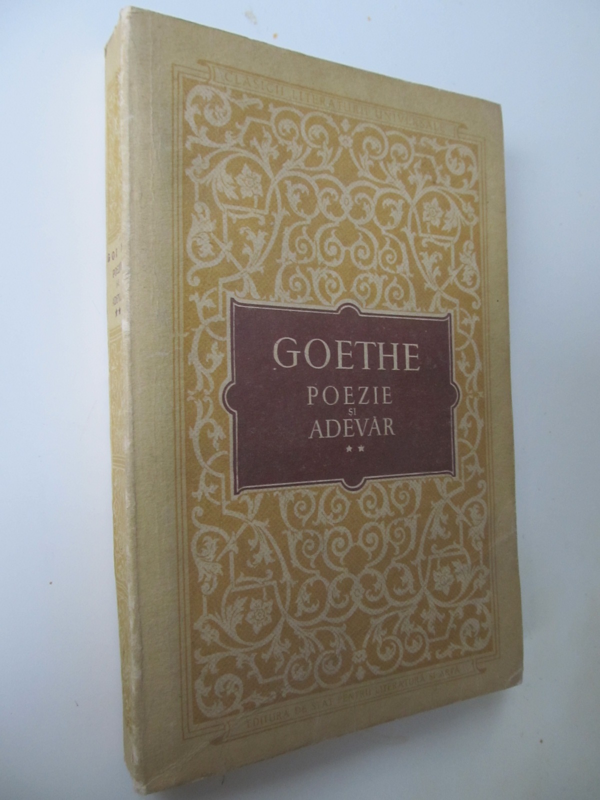 Poezie si adevar (vol. 2) - Goethe | Detalii carte
