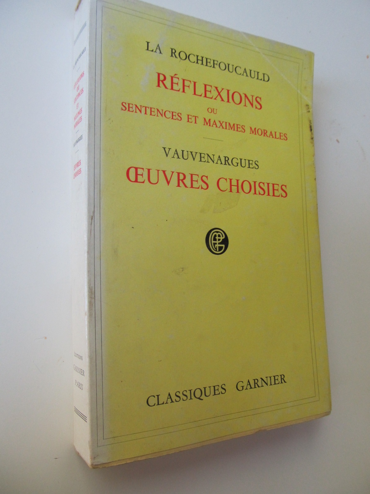 Reflexions ou sentences et maximes morales - Oeuvres choisies - La Rochefoucauld , Vauvenargues | Detalii carte