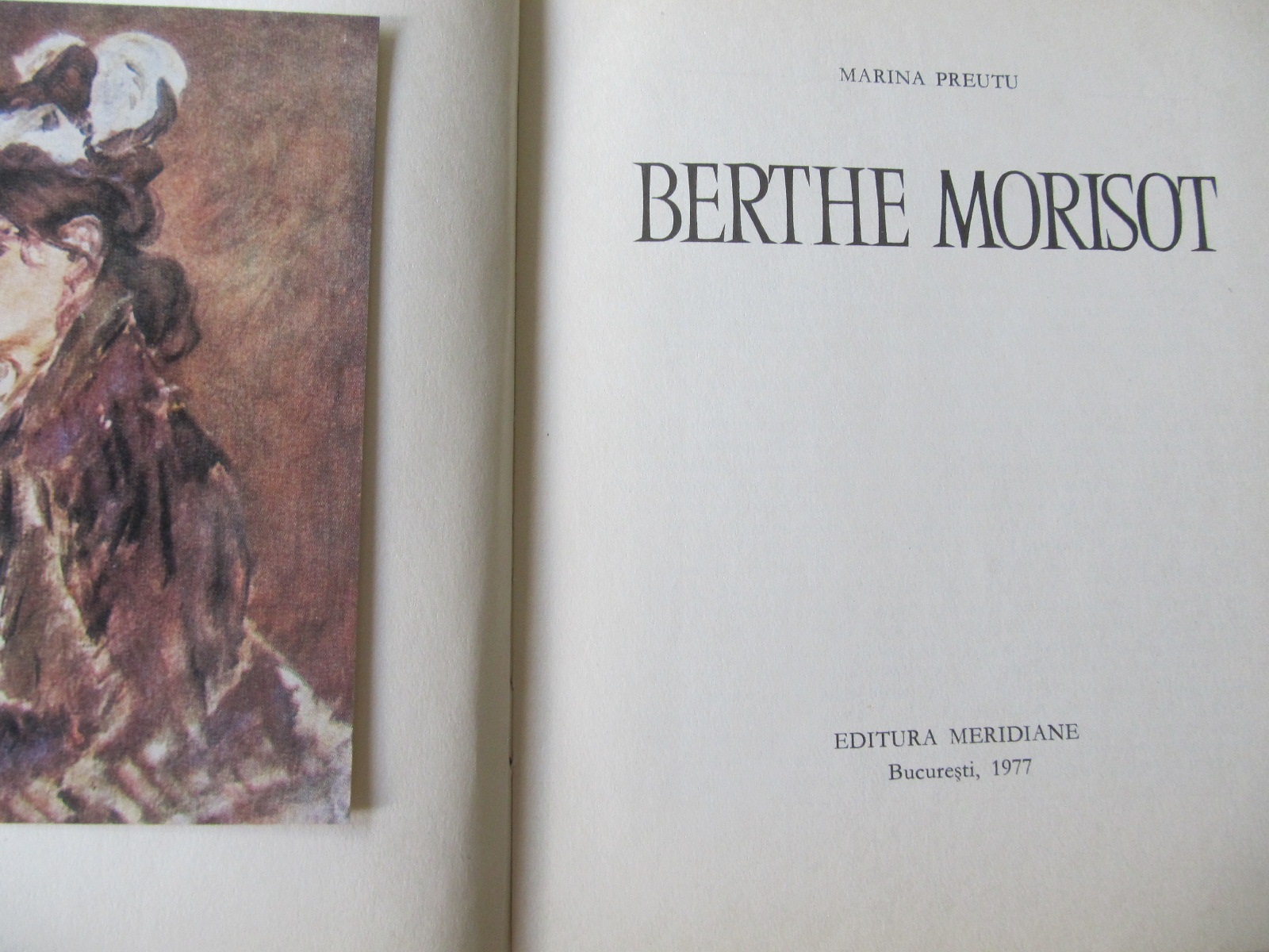 Carte Berthe Morisot (Album) - Marina Preutu