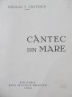 Carte Cantec din mare , 1933 - Nicolae T. Cristescu