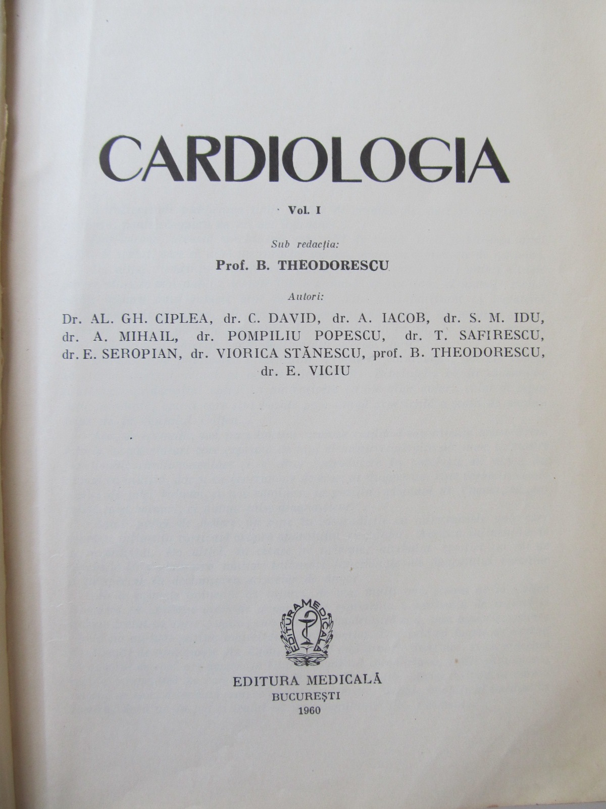 Carte Cardiologia (2 vol.) - sub redactia B. Theodorescu