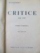 Carte Critice (vol. III) 1866-1907 - Titu Maiorescu