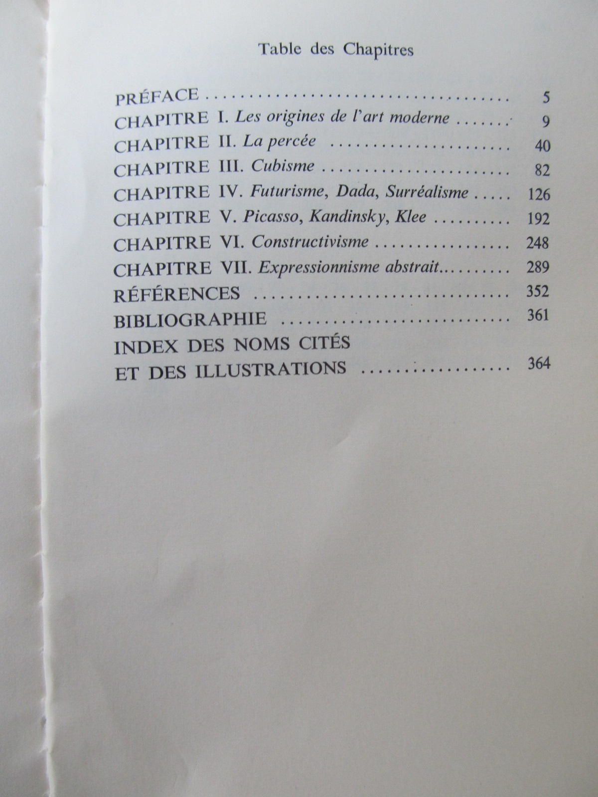 Carte Histoire de la Peinture moderne - Herbert Read