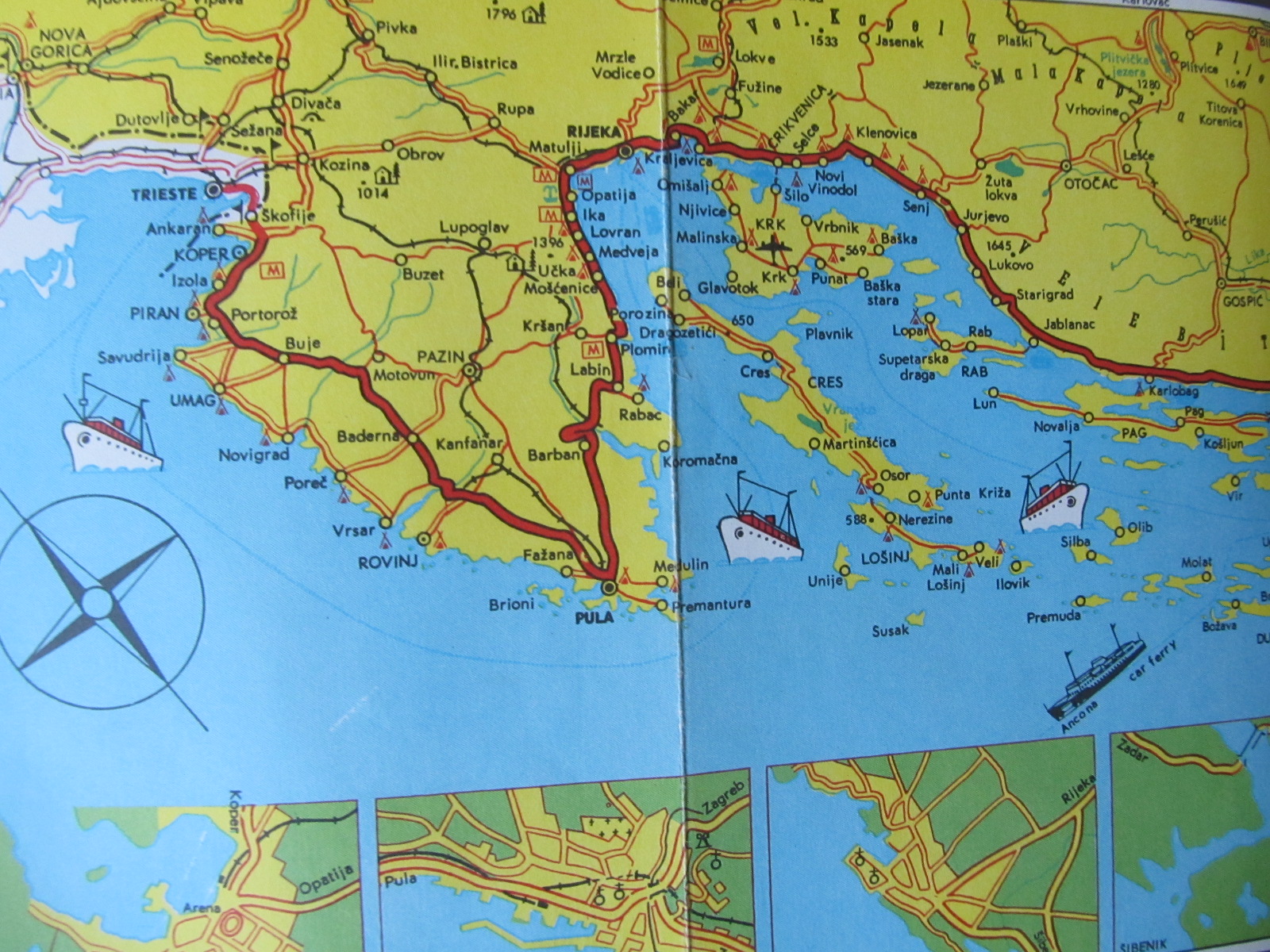Carte L'Adriatique - Guide Touristique (cu harta) - ***