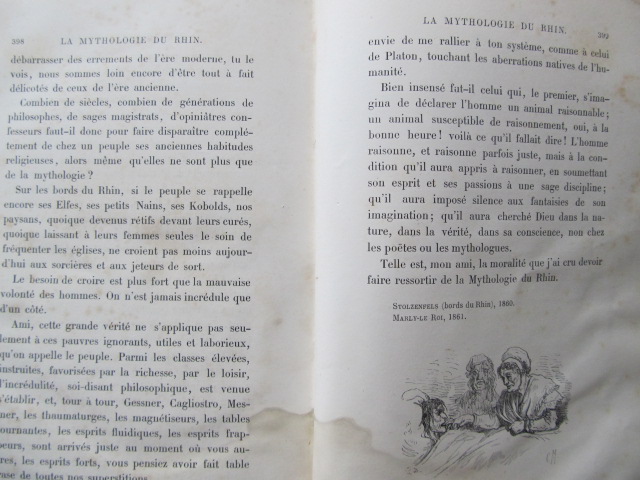 Carte La Mythologie du Rhin et des Contes de la mere-grand , 1862 - X. B. Saintine