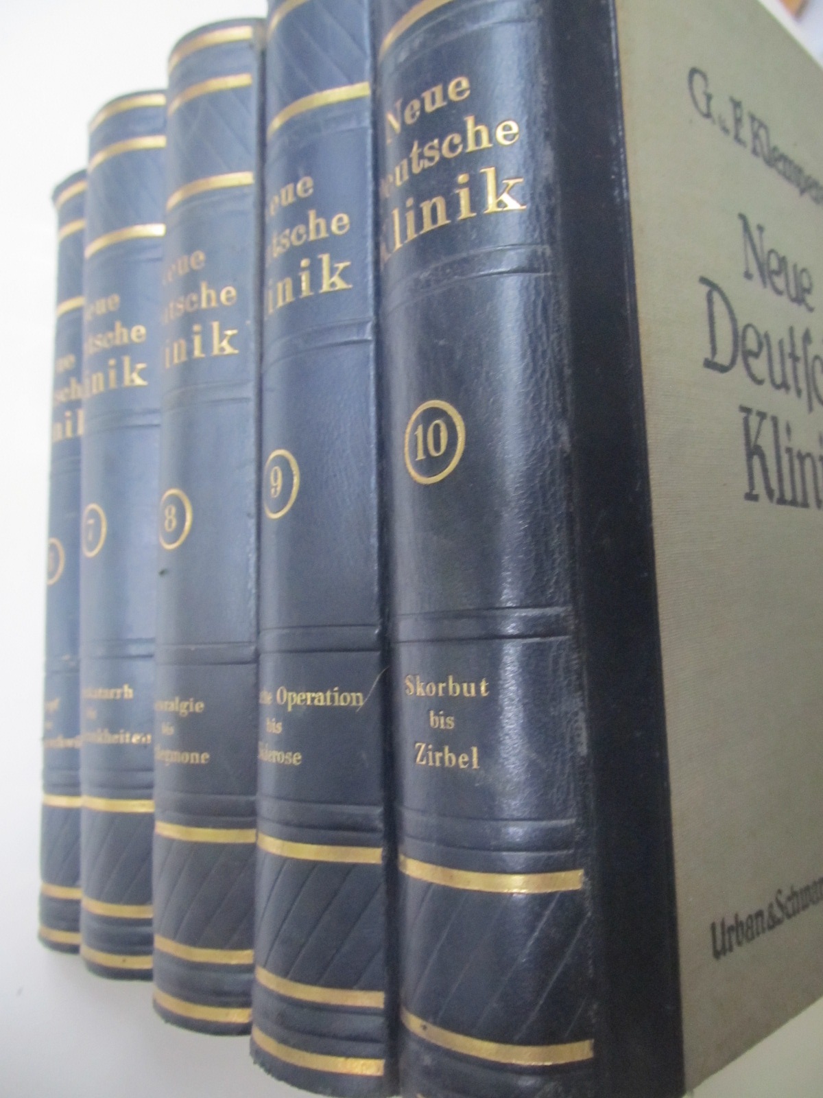 Carte Neue Deutsche Klinik , 1928-1932 (vol. 1-10) - 10 vol. - Georg Klemperer , Felix Klemperer
