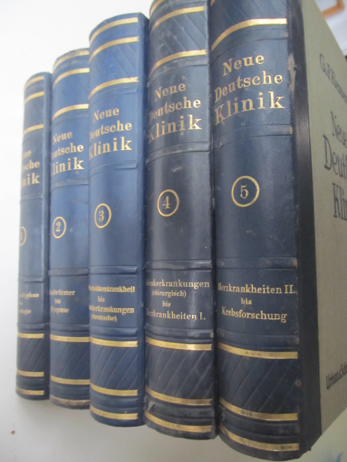 Carte Neue Deutsche Klinik , 1928-1932 (vol. 1-10) - 10 vol. - Georg Klemperer , Felix Klemperer