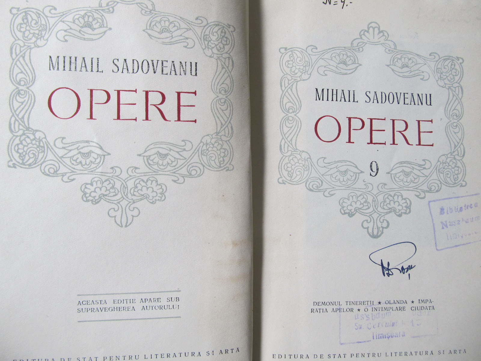 Carte Opere (9) - Mihail Sadoveanu