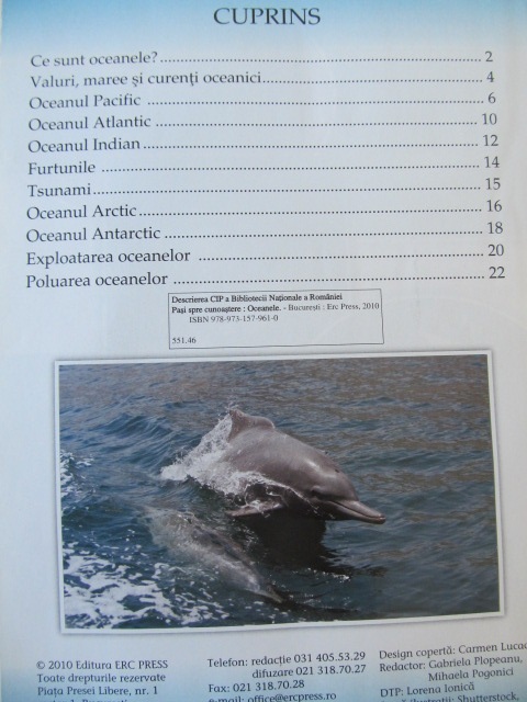 Carte Pasi spre cunoastere - Oceanele - ***