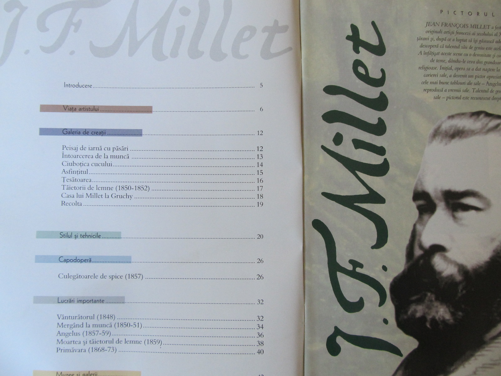 Carte Revista Art Gallery Nr. 12 - Jean Francois Millet - ***