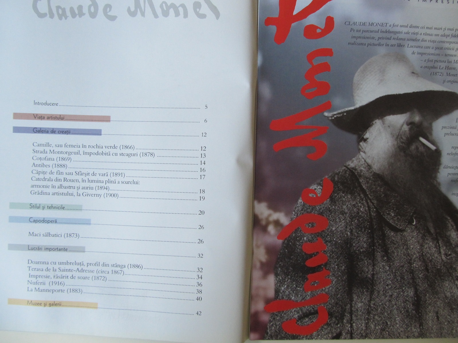 Carte Revista Art Gallery Nr. 5 - Claude Monet - ***