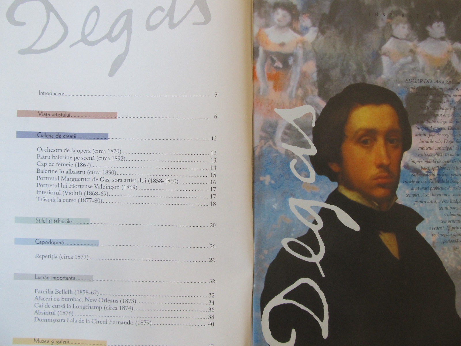 Carte Revista Art Gallery Nr. 8 - Edgar Degas - ***