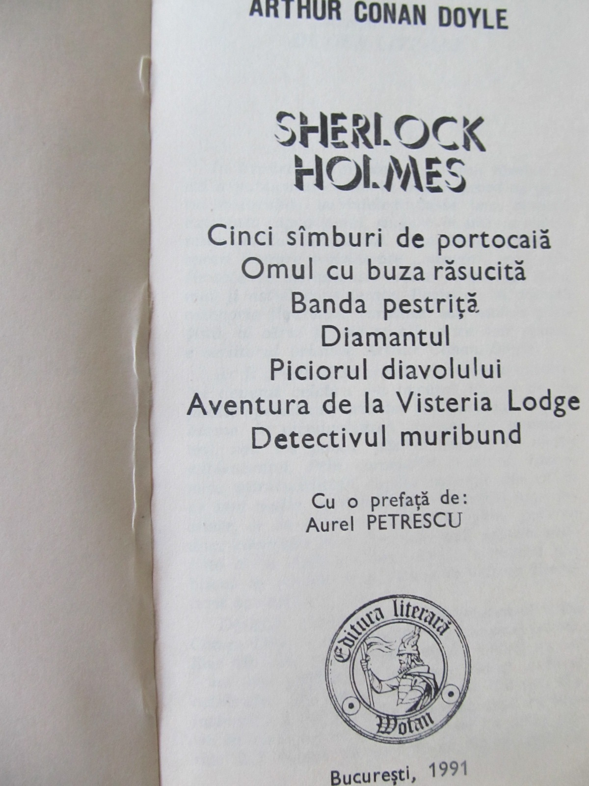 Carte Sherlock Holmes - Arthur Conan Doyle