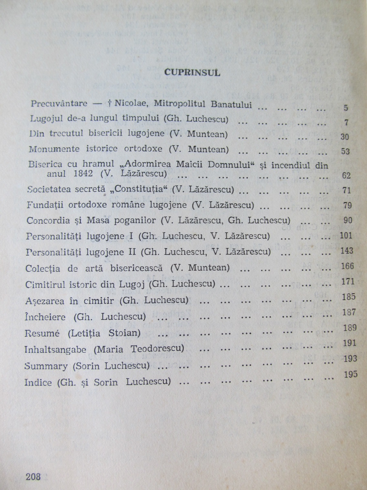 Carte Spiritualitate lugojeana - Gh. Luchescu , V. Muntean , V. Lazarescu