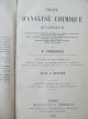 Carte Traite d'Analyse Chimique qualitative , 1905 (Analiza chimica calitativa) - R. Fresenius