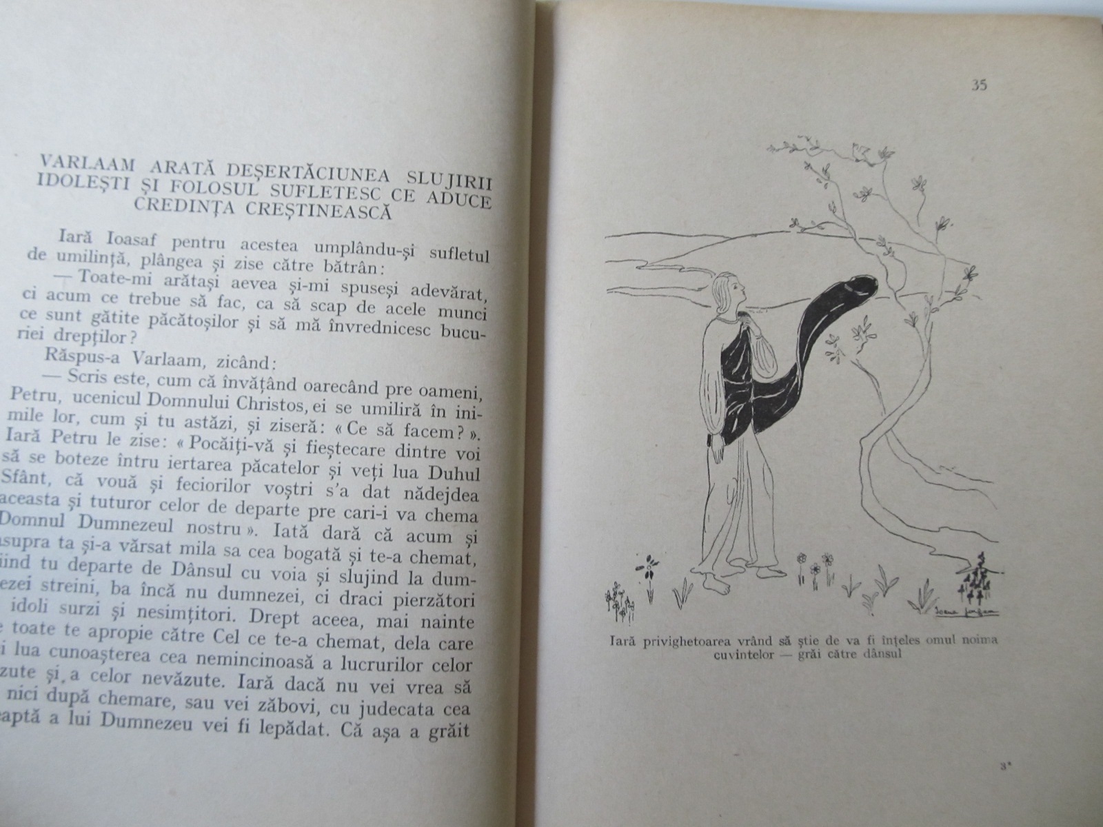 Carte Varlaam si Ioasaf - Povestirea minunatei vieti a acestor doi sfinti , 1943 (ilustr. Ioana Iurgea) - prelucrare Ioan Mihalcescu