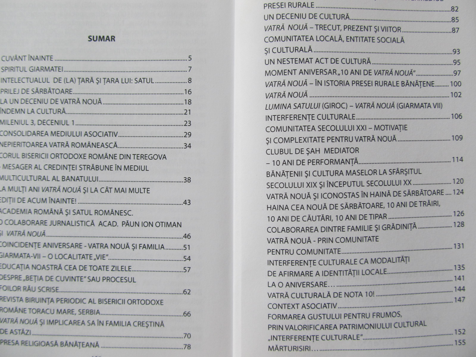 Carte Vatra Noua 2000-2010 Interferente culturale (Banat) - ***