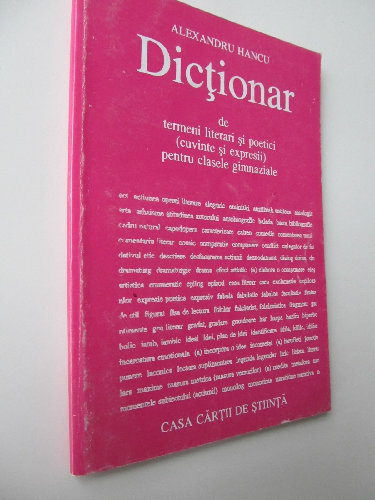 Dictionar  de termeni literari si poetici pentru clasele gimnaziale - Alexandru Hancu | Detalii carte