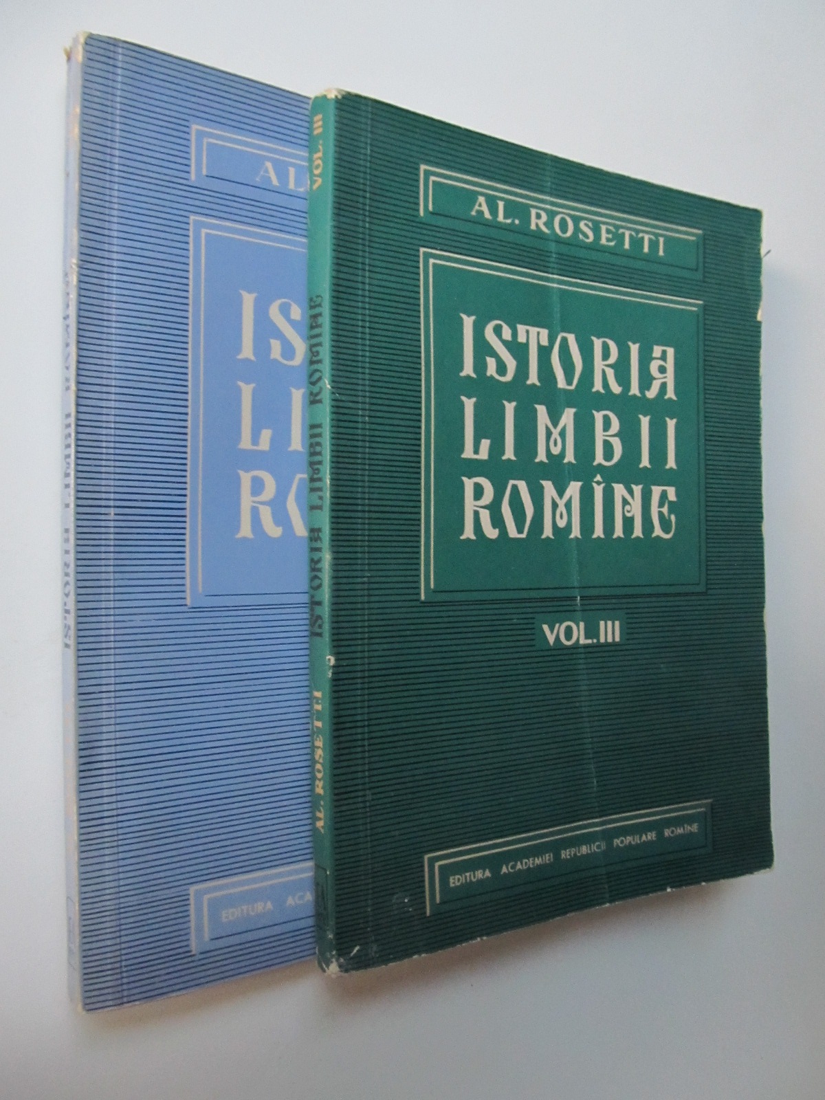Istoria limbii romane , vol. 2 si 3 (2 vol.) - Al.l Rosetti | Detalii carte