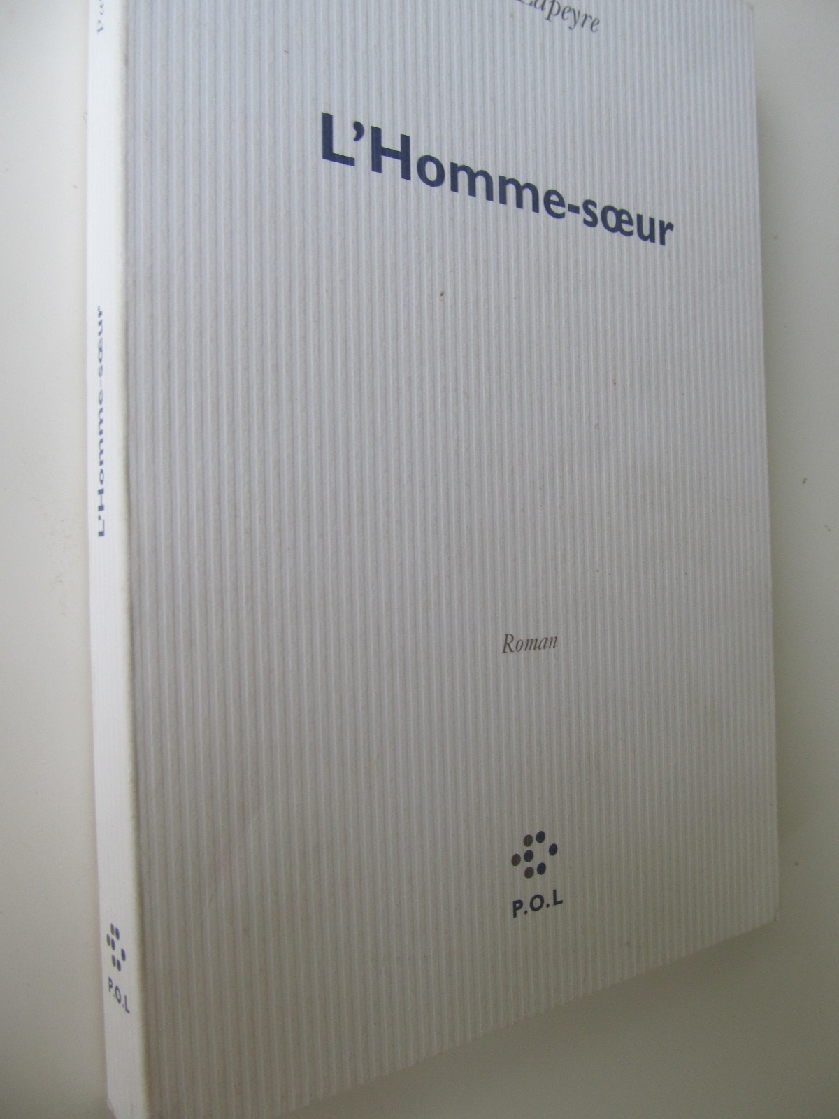 L' Homme-soeur - Patrick Lapeyre | Detalii carte