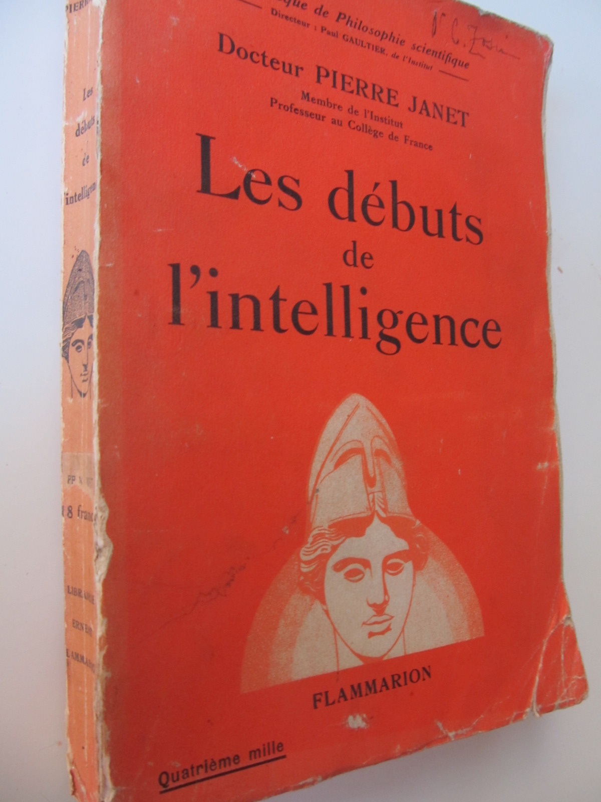 Les debuts de l'intelligence , 1935 - Pierre Janet | Detalii carte