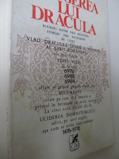Plangerea lui Dracula - Corneliu Leu | Detalii carte