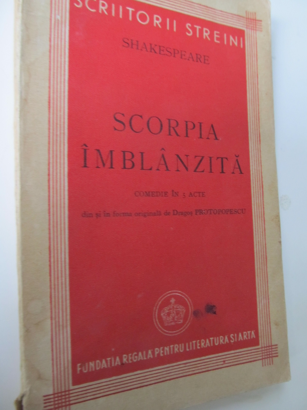 Scorpia imblanzita , 1943 - Shakespeare | Detalii carte