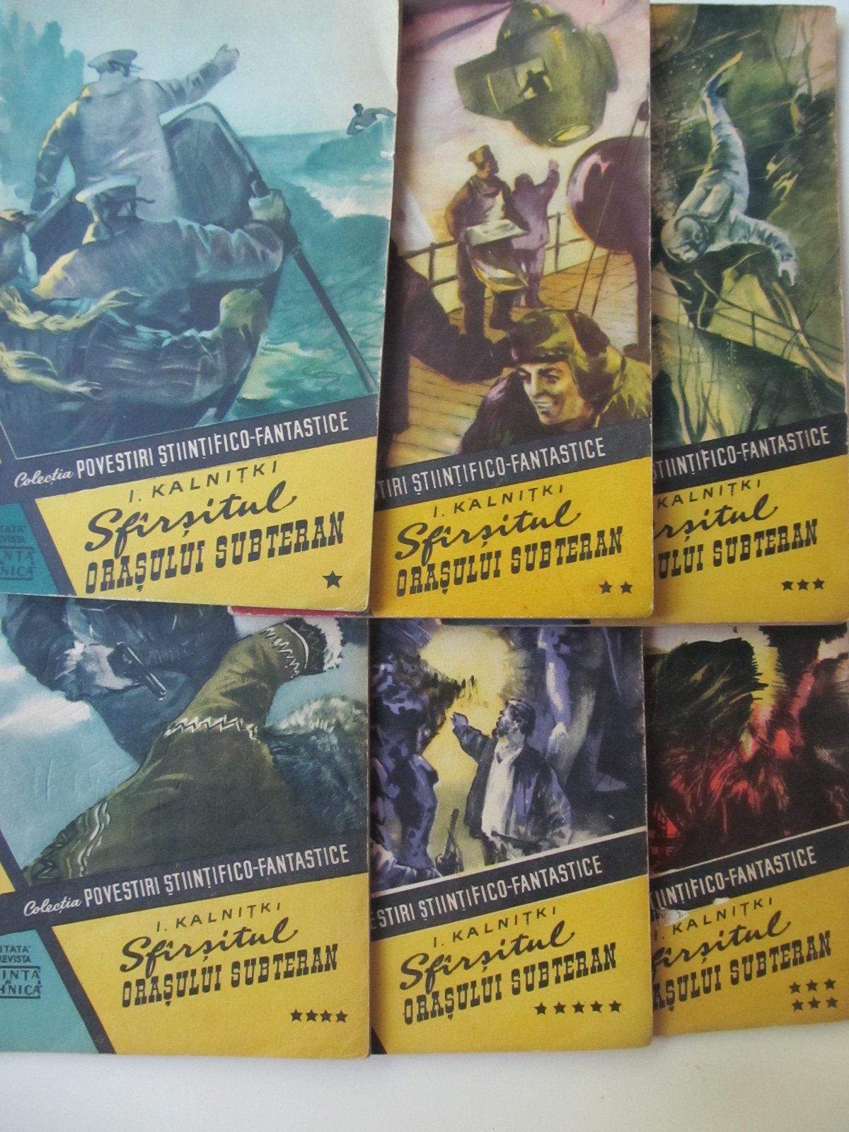Sfarsitul orasului subteran Nr. 28 , 29 , 30 , 31 , 32 , 33 (6 vol.) - complet (Povestiri stiintifico fantastice) - I. Kalnitki | Detalii carte