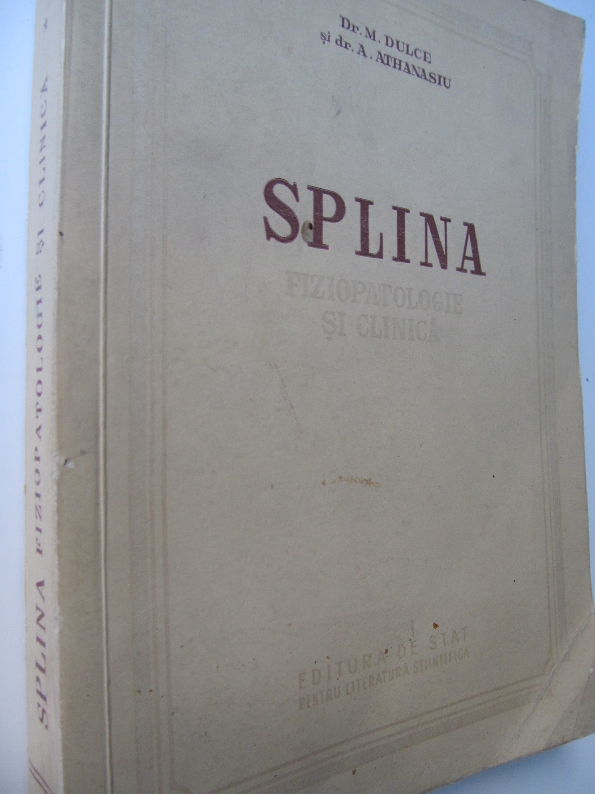 Splina fiziopatologie si clinica - M. Dulce , A. Athanasiu | Detalii carte